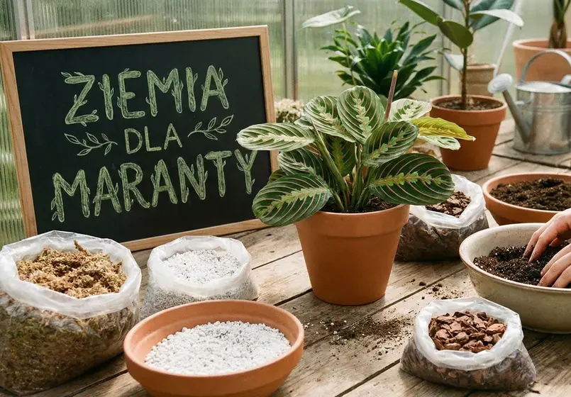 Ziemia, doniczka i przesadzanie Maranty krok po kroku